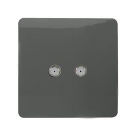 Charcoal Wiring Accessories Trendi Decorative Screwless Charcoal Wiring Accessories Trendi Decorative Screwless